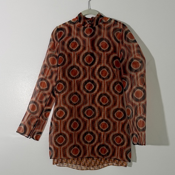 Zara Organza Mini Dress - Picture 6 of 8